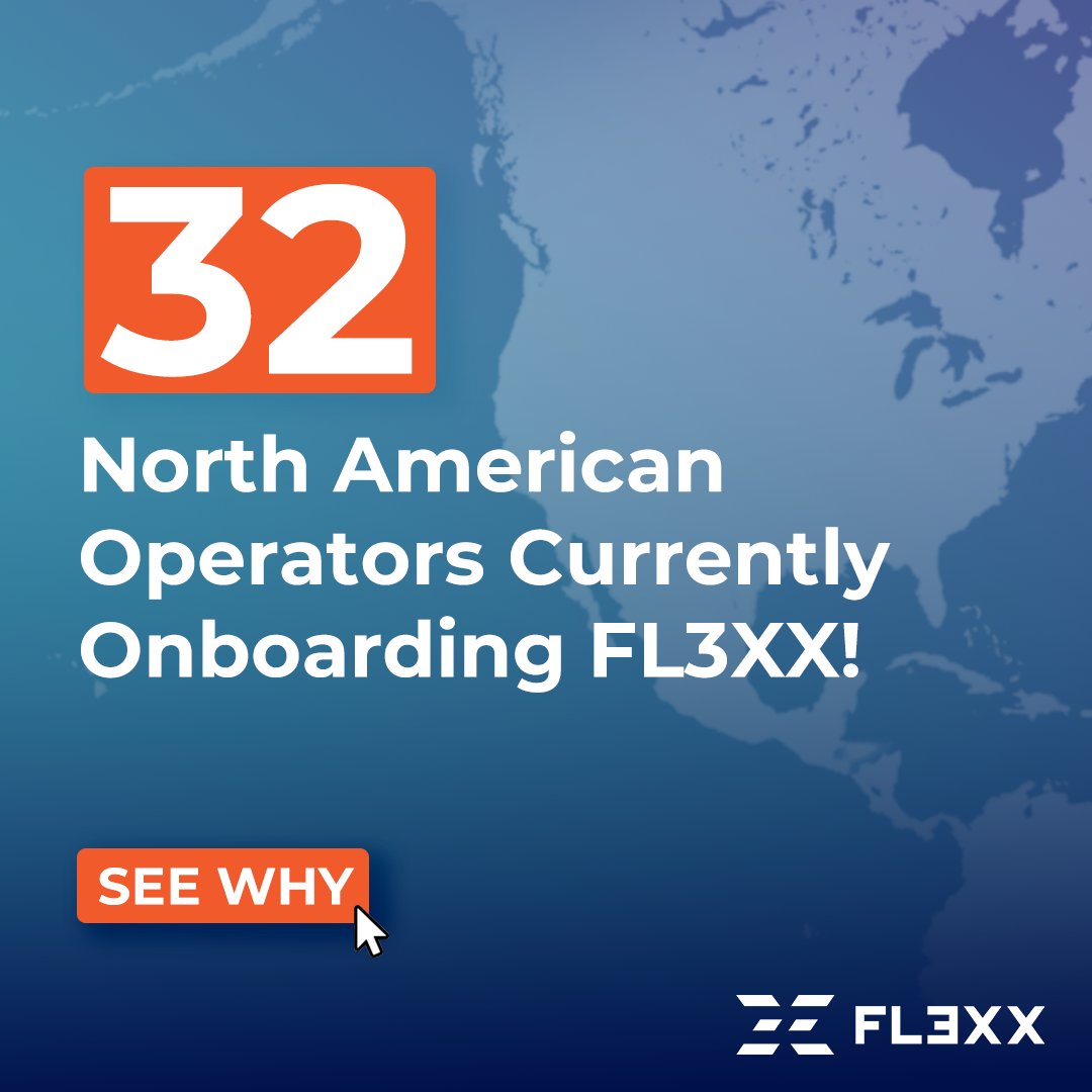 fl3xx's tweet photo. If you’ve been thinking about upgrading your flight ops, you’re not alone. 32 operators in North America just made the move!

They’re onboarding @fl3xx for more clarity, modern tools, and a system that works the way their ops do!

See why they switched → https://t.co/oiQvXUB6UX https://t.co/8XHhj4DMny