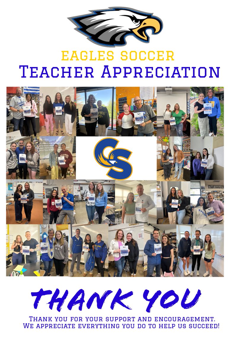 Huge thanks to all the teachers out there who show up, cheer, and support girls’ soccer. You make a big difference, on and off the field! 🙌⚽ #TeacherAppreciationWeek