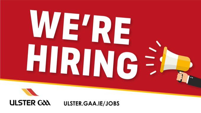 💼 JOB OPPORTUNITY: Ulster GAA is recruiting for the role of Games Administration Officer (Maternity cover)

The Games Administration Officer for Ulster GAA will assist the Games Administration Manager in the administration of Ulster GAA fixtures and will have responsibility for