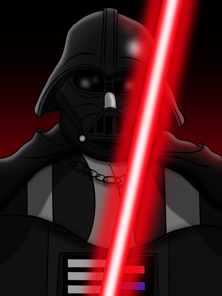 ZechBartlett's tweet photo. #DarthVader #Darth #Vader #Sith #Darkside #StarWars #Drawing #Procreate #Art #Digitalart #digital #anakinskywalker #anakin #skywalker #redlightsaber #lightsaber #force #Theforce https://t.co/ulRfNpc24j