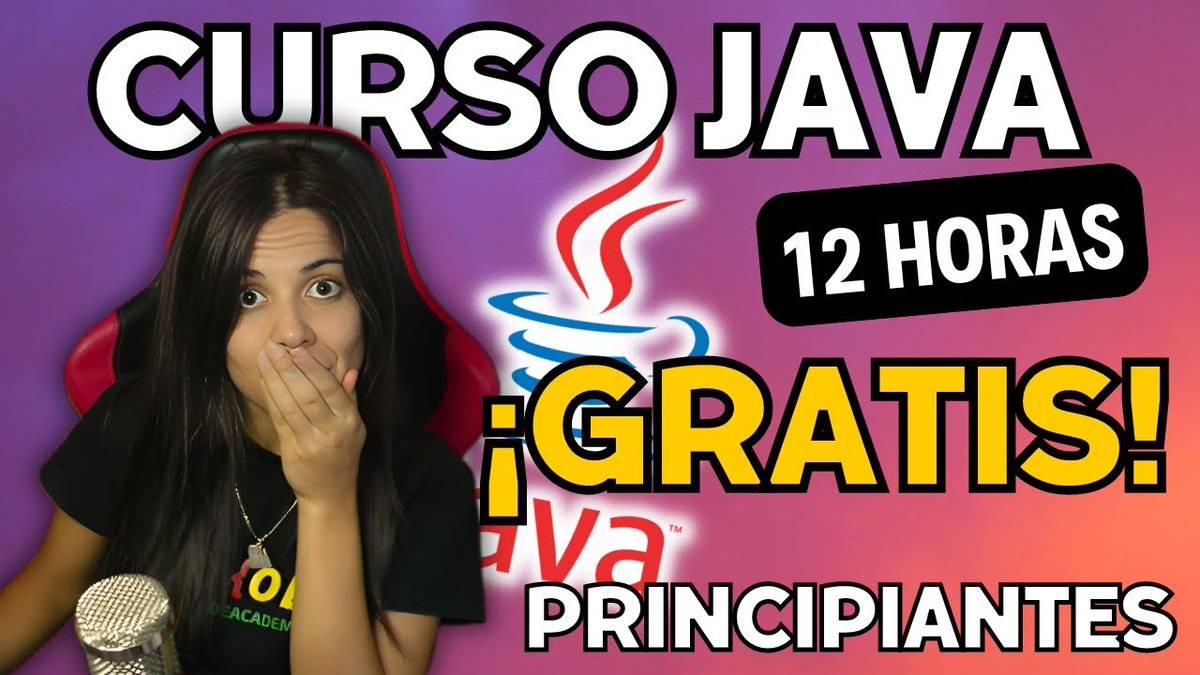 todo_code's tweet image. Para quienes están empezando en #Java no se olviden que tienen en Youtube el curso de JAVA PARA PRINCIPIANTES con 12 horas de contenido con ejercicios y código para aprender FÁCIL, GRATIS y SIN TECNICISMOS EXCESIVOS! youtu.be/qxXcI56NfnE