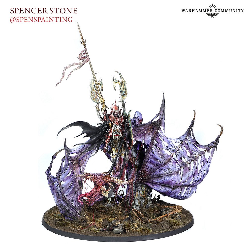 #ad One of my favourite models I’ve ever seen from <a href="/warhammer/">Warhammer Official</a> and I got the opportunity to paint a preview copy of it! 

Prince Vhordrai Is up for preorder this weekend

#warhammercommunity #adwip #soulblightgravelords #ageofsigmar #grimdark #minipainting #warhammer