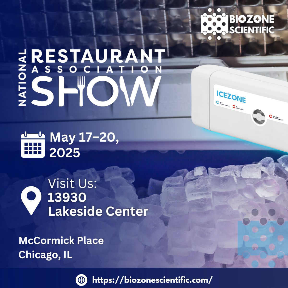 BiozoneClean's tweet photo. Contaminated ice is a real threat.
✅ Meet Icezone – the sanitizing solution trusted by top chains
🔥 Kills 99.9% of microbes
📦 Now on AutoQuotes
📍 Booth 13930 – NRA Show 2025 – Lakeside Center 
See you in Chicago! 🍽️ #NRAshow2025 #CleanIce #FoodSafety https://t.co/ieJZZFLpHs https://t.co/Da8zhgOVqt