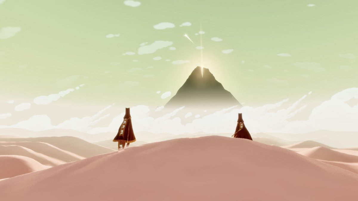 J'ai fini Journey et c'était une super expérience, on incarne un ptit personnage seul dans des paysages désertiques.. jusqu'à rencontrer un autre joueur, qui joue au même moment et avec qui on peut interagir sans communiquer! C'était sublime et la gestion de la caméra est GÉNIALE