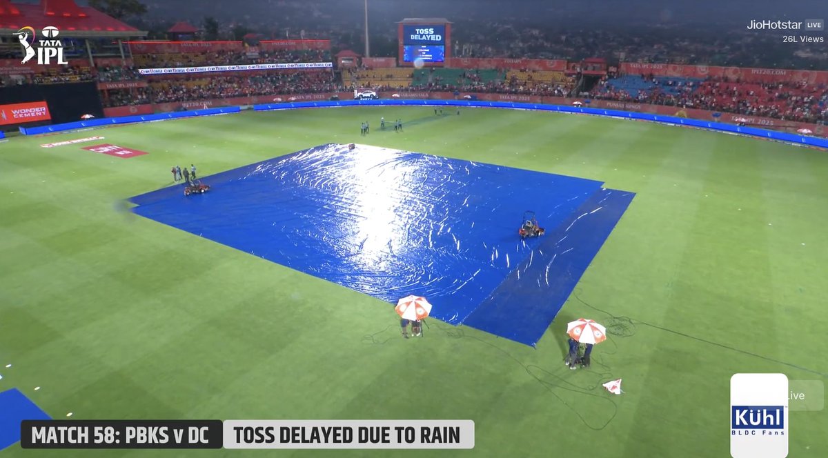 PBKS vs DC - TOSS DELAYED DUE TO RAIN...!!!