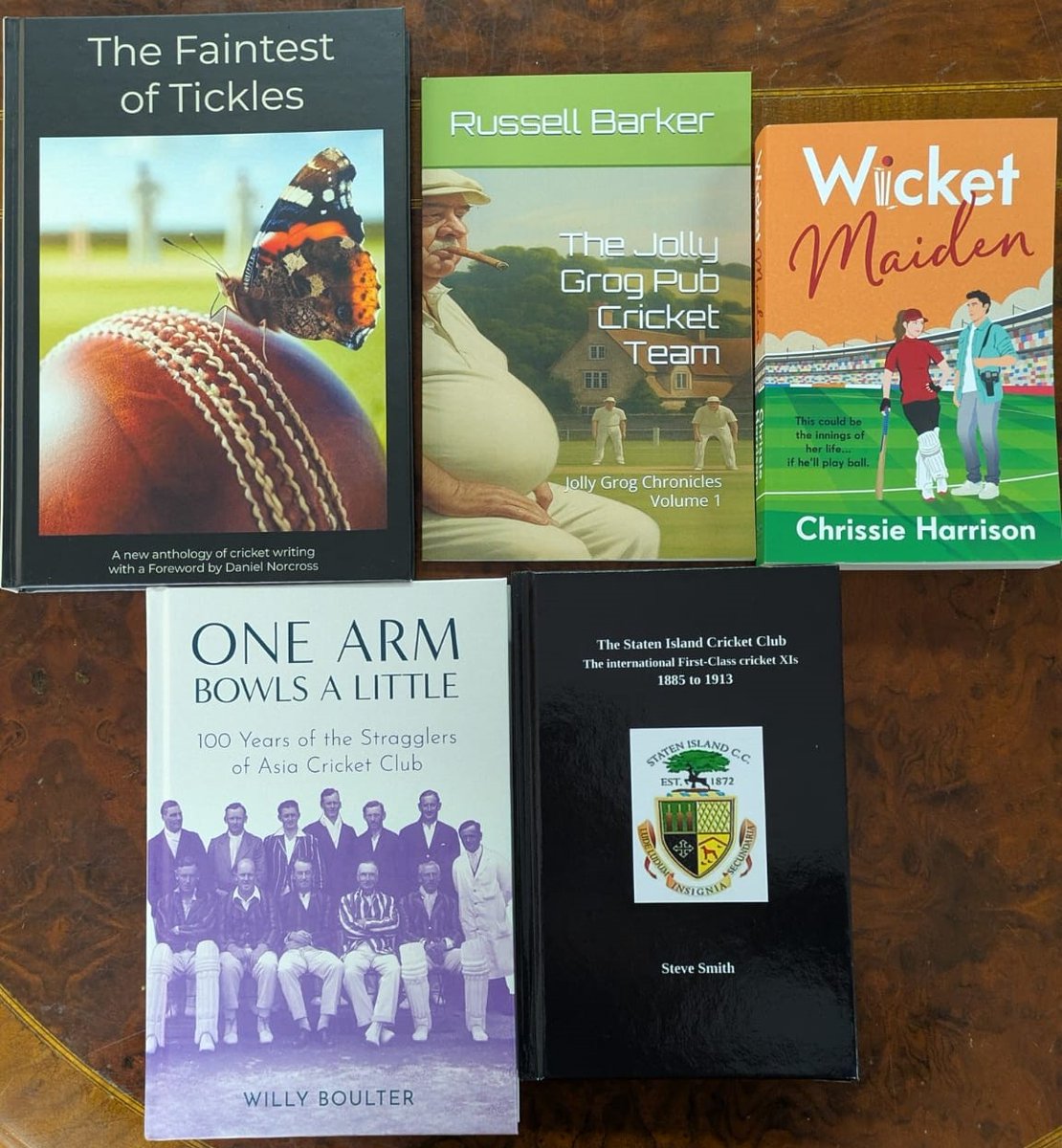 Alan Rees (@archivist_al) on Twitter photo New into the <a href="/MCCOfficial/">Marylebone Cricket Club</a> Library today, a romantic comedy by Chrissie Harrison, an anthology of new cricket writing, a history of <a href="/StragglersCC/">Stragglers of Asia</a> , Steve Smith's latest work on the early history of <a href="/SICricketClub/">StatenIslandCricket</a> & a comedic short story on a pub cricket team New into the <a href="/MCCOfficial/">Marylebone Cricket Club</a> Library today, a romantic comedy by Chrissie Harrison, an anthology of new cricket writing, a history of <a href="/StragglersCC/">Stragglers of Asia</a> , Steve Smith's latest work on the early history of <a href="/SICricketClub/">StatenIslandCricket</a> & a comedic short story on a pub cricket team