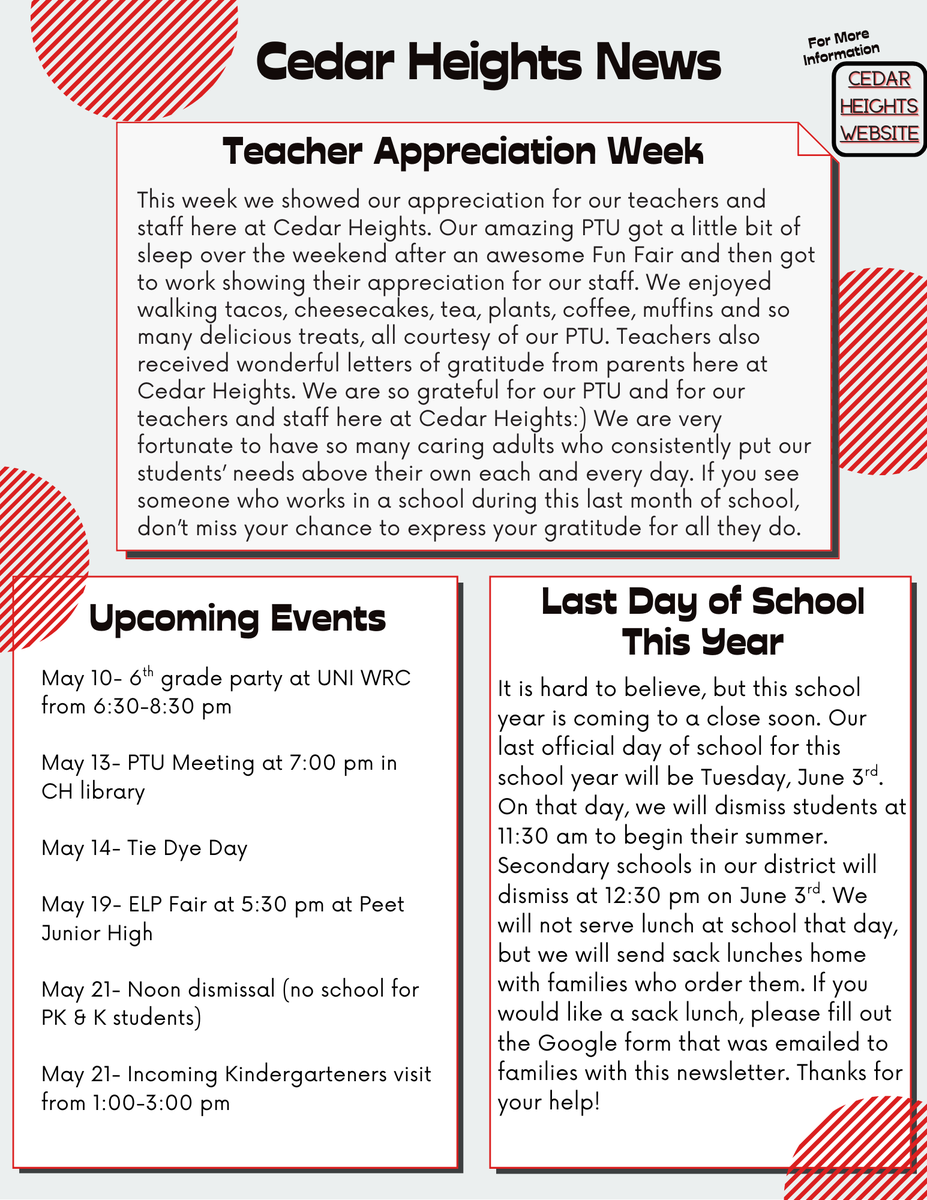 Check out our latest newsletter!!