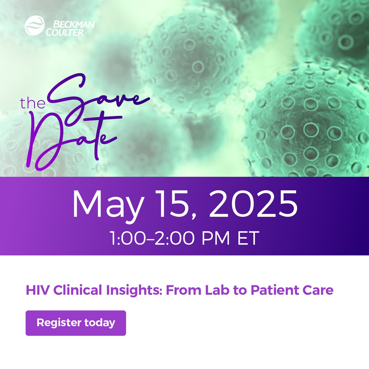 Have you reserved your spot yet? Don’t miss &lt;&lt;next week’s&gt;&gt; webinar, “HIV Clinical Insights: From Lab to Patient Care,” where Dr. John-Paul Bettencourt will delve into the latest trends, challenges, and opportunities for HIV testing. Register today: bit.ly/3GHbGWw