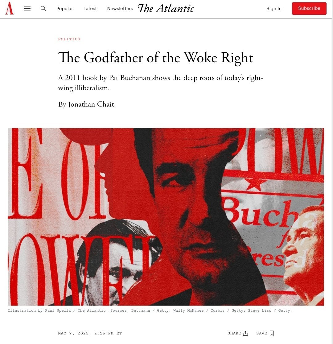 There's clearly a coordinated subversion effort by the so-called Centrists and the Left to astroturf the nonsensical phrase 'Woke Right' into the lexicon 

And now the Atlantic, mouthpiece of the globalists is platforming it 

We can all see what's going on here