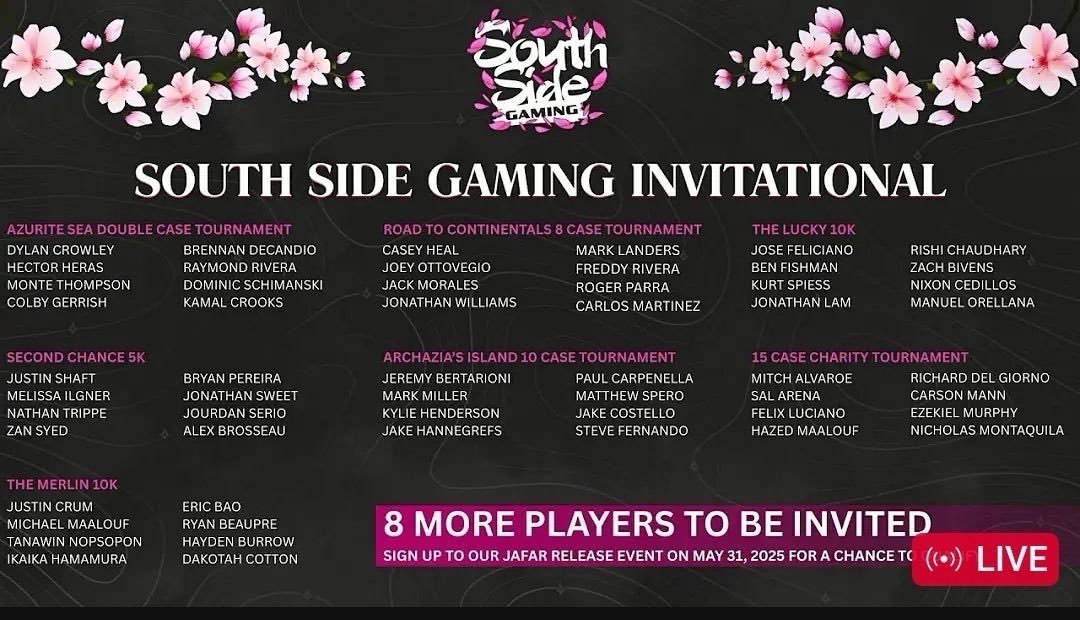 TFM | Melissa (@lizardkitty3) on Twitter photo Excited to play in the <a href="/ssgaming954/">South Side Gaming</a> invitational this summer! This is a stacked lineup. 8 more spots are up for grabs during their Reign of Jafar release weekend tournament! See everyone at the invitational!
<a href="/TFM_Lorcana/">The Forbidden Mountain</a> Excited to play in the <a href="/ssgaming954/">South Side Gaming</a> invitational this summer! This is a stacked lineup. 8 more spots are up for grabs during their Reign of Jafar release weekend tournament! See everyone at the invitational!
<a href="/TFM_Lorcana/">The Forbidden Mountain</a>