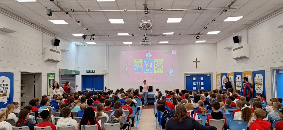 Year 5 have been really excited to welcome <a href="/mazevansauthor/">Maz Evans</a> into school this afternoon to hear all about her career and what books she enjoys the most. #lovereading #weareareadingschool