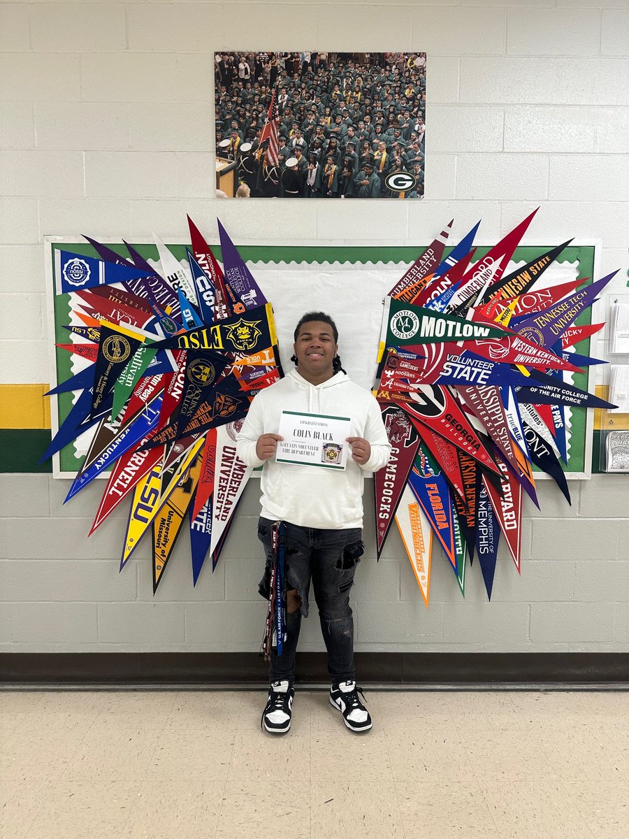 Congrats to James Black on his commitment to the Gallatin Volunteer Fire Dept!