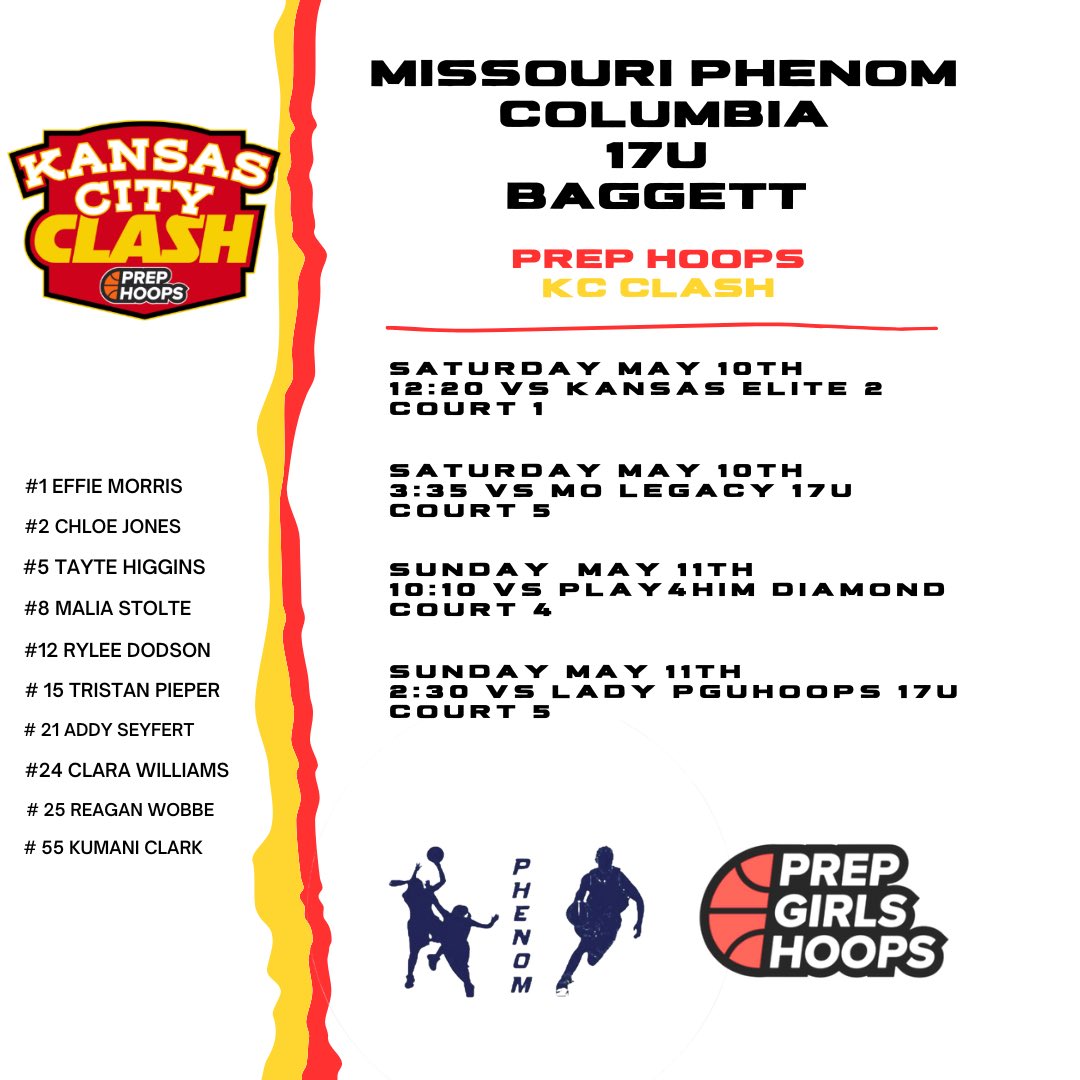 Chloe Jones (@chloe_jones2026) on Twitter photo Here is my schedule for this upcoming weekend at KC! Super pumped to get back out there with my girls! <a href="/MissouriPhenom/">Phenom Basketball</a> <a href="/dbaggs3/">Dennis Baggett</a> <a href="/Mj2braceJackson/">Michael Jackson</a> <a href="/butchjones82/">Butch Jones</a> Here is my schedule for this upcoming weekend at KC! Super pumped to get back out there with my girls! <a href="/MissouriPhenom/">Phenom Basketball</a> <a href="/dbaggs3/">Dennis Baggett</a> <a href="/Mj2braceJackson/">Michael Jackson</a> <a href="/butchjones82/">Butch Jones</a>