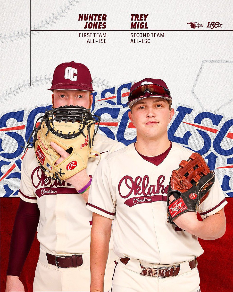 OC Baseball (@baseball_oc) on Twitter photo 𝙏𝙝𝙚 𝙫𝙚𝙩 𝙖𝙣𝙙 𝙩𝙝𝙚 𝙣𝙚𝙬𝙘𝙤𝙢𝙚𝙧 🫡😤
Hunter Jones and Trey Migl are First and Second Team All-<a href="/LoneStarConf/">Lone Star Conference</a> selections! 🔥🔥
#TalonsUp 𝙏𝙝𝙚 𝙫𝙚𝙩 𝙖𝙣𝙙 𝙩𝙝𝙚 𝙣𝙚𝙬𝙘𝙤𝙢𝙚𝙧 🫡😤
Hunter Jones and Trey Migl are First and Second Team All-<a href="/LoneStarConf/">Lone Star Conference</a> selections! 🔥🔥
#TalonsUp