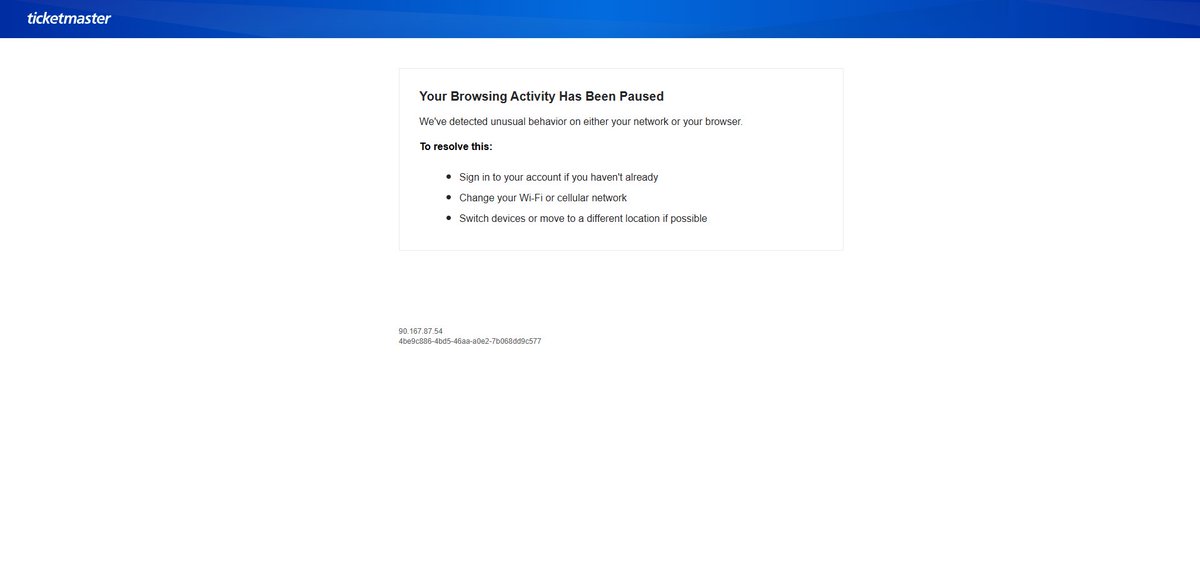 increible, 2 horas y cuando me toca ticketmaster de mierda #badbunnyespaña