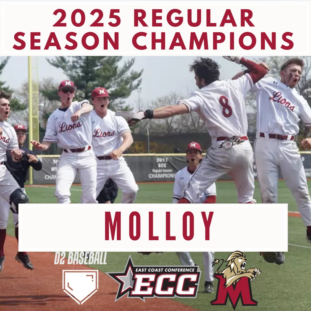 Congrats to <a href="/MolloyBaseball/">Molloy Baseball</a> on the ECC Regular Season Title!

#D2Baseball