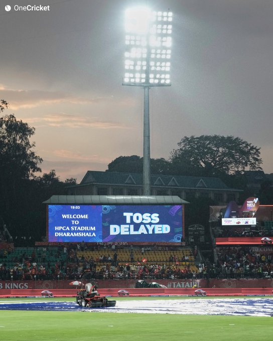 It's raining in the hills and the toss has been delayed in Dharamsala 