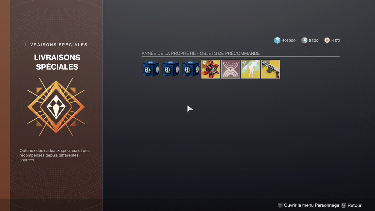 TamaUsagi6's tweet photo. J'aime ce genre de livraisons spéciales 🥰 
Merci @Bungie @DestinyTheGame @DestinyGameFR  pour 
Destiny 2 : Année de la Prophétie - Édition Ultimate 
Je vous fait gagner très prochainement la même Edition sur la plateforme de votre choix.
Restez a l'écoute 💋.

#Destiny2Creator https://t.co/KmS8oSAo8Q