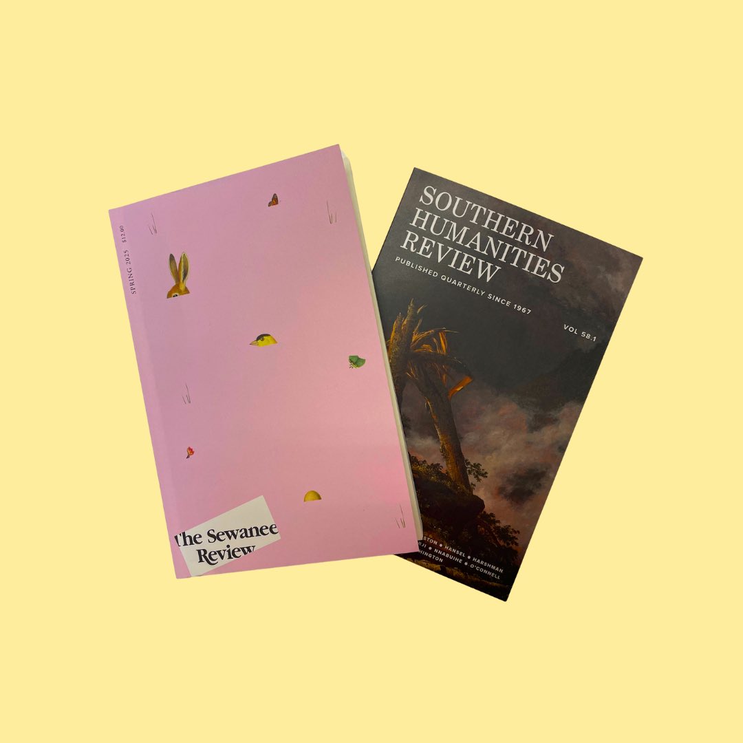 TheGreensboroReview (@greensbororevie) on Twitter photo Whatâs on our shelves! The latest issues of <a href="/sewaneereview/">The Sewanee Review</a> and <a href="/SouthernHReview/">SouthernHumanitiesReview</a> Whatâs on our shelves! The latest issues of <a href="/sewaneereview/">The Sewanee Review</a> and <a href="/SouthernHReview/">SouthernHumanitiesReview</a>