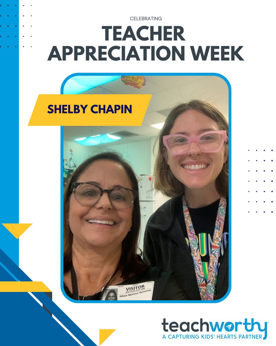 🌟 Teacher Appreciation Week Spotlight 🌟 

In celebration of Teacher Appreciation Week, Teachworthy is proud to highlight incredible interns who are making a difference in education every day! 📚✨ 

Today, we're shining a spotlight on Shelby Chapin, a first-year PK Life Skills