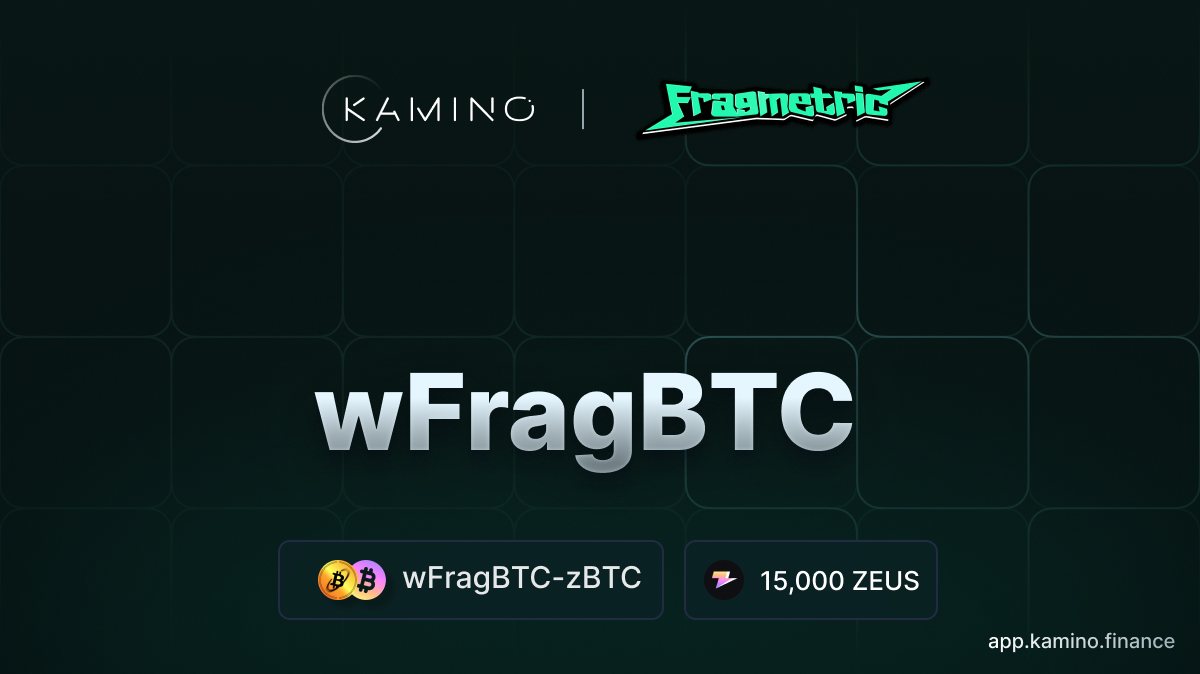 1/ wFragBTC is live on Kamino!

In collaboration with <a href="/fragmetric/">Fragmetric</a> and <a href="/ZeusNetworkHQ/">Zeus Network</a>, the wFragBTC-zBTC Liquidity Vault will receive 15,000 $ZEUS over the upcoming week

(re)staked Bitcoin on Kamino is finally here 🫡