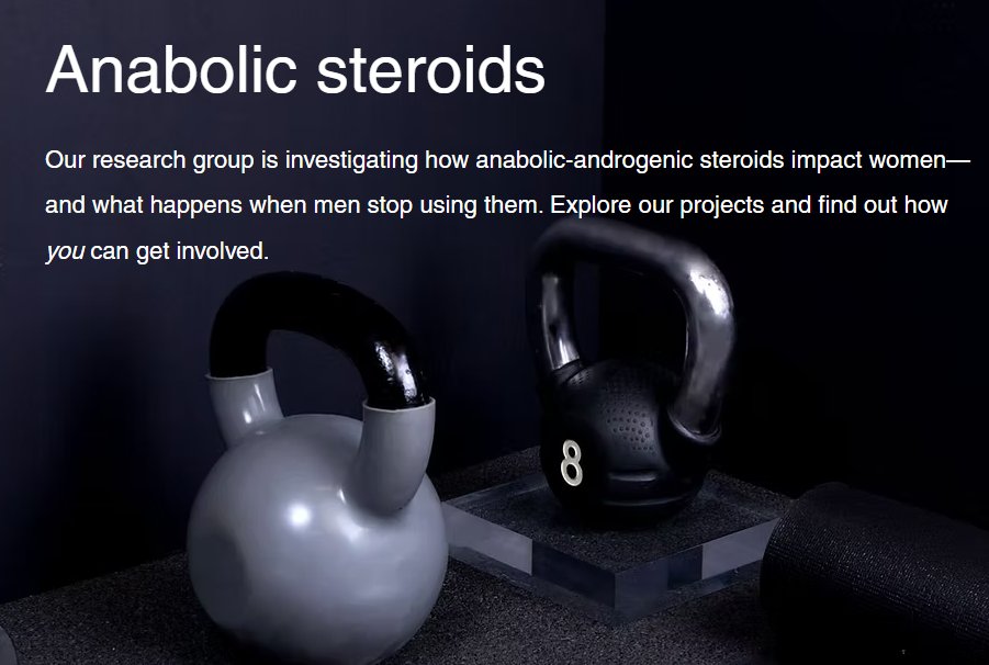 Channa Jayasena (@channajayasena) on Twitter photo Do you know any women in the UK taking anabolic steroids?
Please spread the word about our ethics-approved research study.
Paid travel to London, for a detailed health check <a href="/Soc_Endo/">Society for Endo</a>
imperialhormoneresearch.com Do you know any women in the UK taking anabolic steroids?
Please spread the word about our ethics-approved research study.
Paid travel to London, for a detailed health check <a href="/Soc_Endo/">Society for Endo</a>
imperialhormoneresearch.com