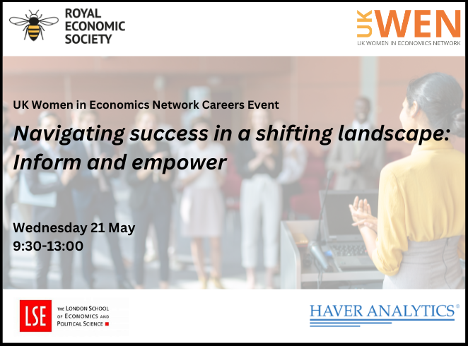 Royal Economic Society (@royaleconsoc) on Twitter photo ๐ Final spaces available for the next <a href="/UKWomenEcon/">UK Women in Economics Network (UK WEN)</a> Career Conversations event at <a href="/LSEEcon/">LSE Department of Economics</a> on 21 May! Hear from <a href="/DharshiniDavid/">Dharshini David OBE</a>, Dee Ladva, Sonia Bhaltora and more inspiring women economists.
๐
9:30โ13:00 + networking lunch
๐ Book now: bit.ly/4m5Z7UX
#UKWEN ๐ Final spaces available for the next <a href="/UKWomenEcon/">UK Women in Economics Network (UK WEN)</a> Career Conversations event at <a href="/LSEEcon/">LSE Department of Economics</a> on 21 May! Hear from <a href="/DharshiniDavid/">Dharshini David OBE</a>, Dee Ladva, Sonia Bhaltora and more inspiring women economists.
๐
9:30โ13:00 + networking lunch
๐ Book now: bit.ly/4m5Z7UX
#UKWEN