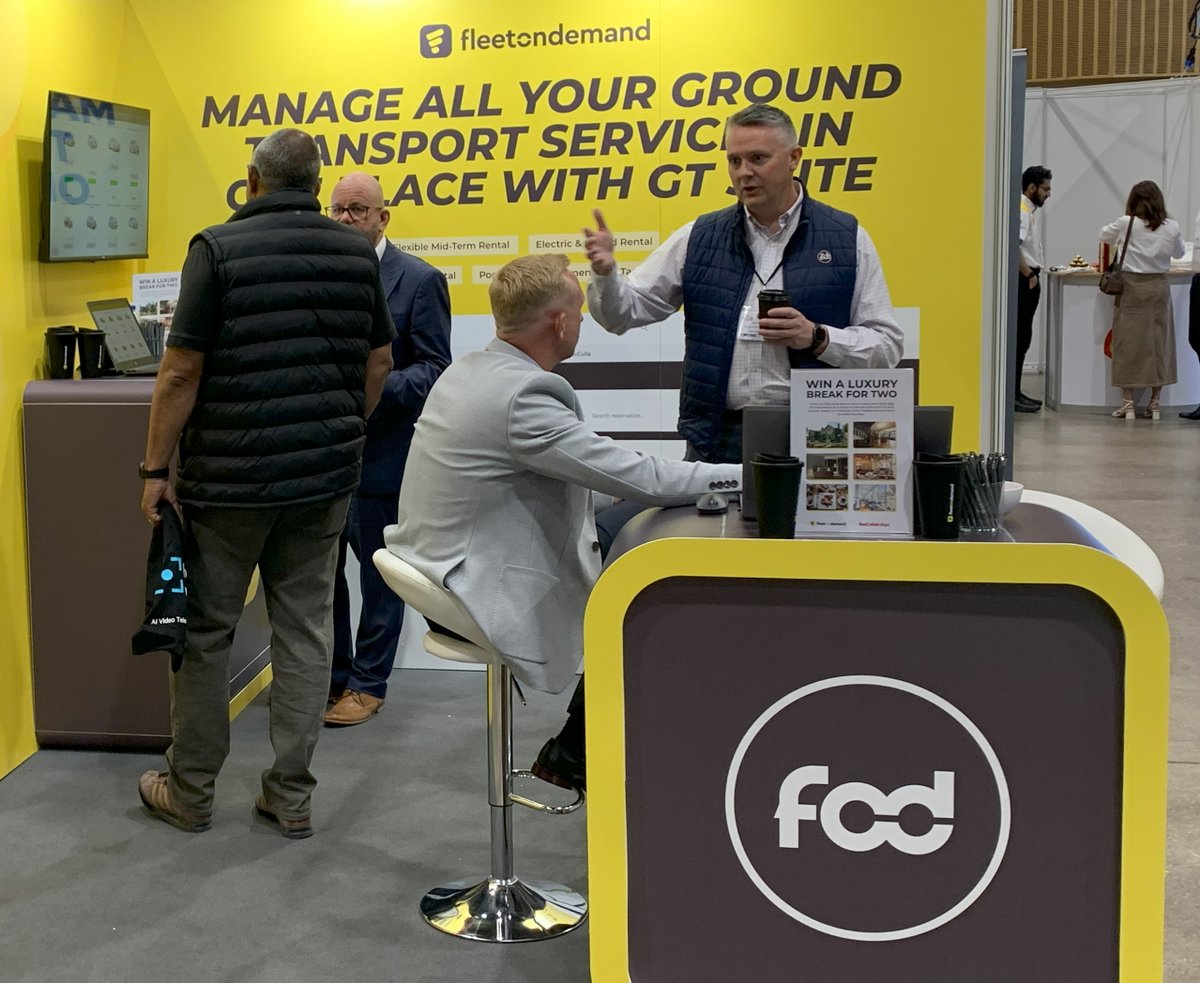fleetondemand's tweet image. Fleet challenges? GT Suite is built to solve them.

Today’s talks prove it — from managing pool fleets to keeping teams moving.

✅ Less manual work
✅ Full vehicle lifecycle tracking
✅ On-demand transport
✅ Smarter reporting

Come see us at Stand E4!

#VehicleRental #GTSuite