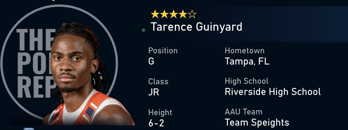 George Michalowski (@michalowskicbb) on Twitter photo Duquesne landed a commitment from Tarence Guinyard last night.
The UT Martin transfer is a ⭐️⭐️⭐️⭐️ on <a href="/ThePortalReport/">The Portal Report</a>.
Ranked T-48 overall out of 2,400+ transfer portal entries this spring. Love this addition for the Dukes. A proven D1 lead guard. Duquesne landed a commitment from Tarence Guinyard last night.
The UT Martin transfer is a ⭐️⭐️⭐️⭐️ on <a href="/ThePortalReport/">The Portal Report</a>.
Ranked T-48 overall out of 2,400+ transfer portal entries this spring. Love this addition for the Dukes. A proven D1 lead guard.