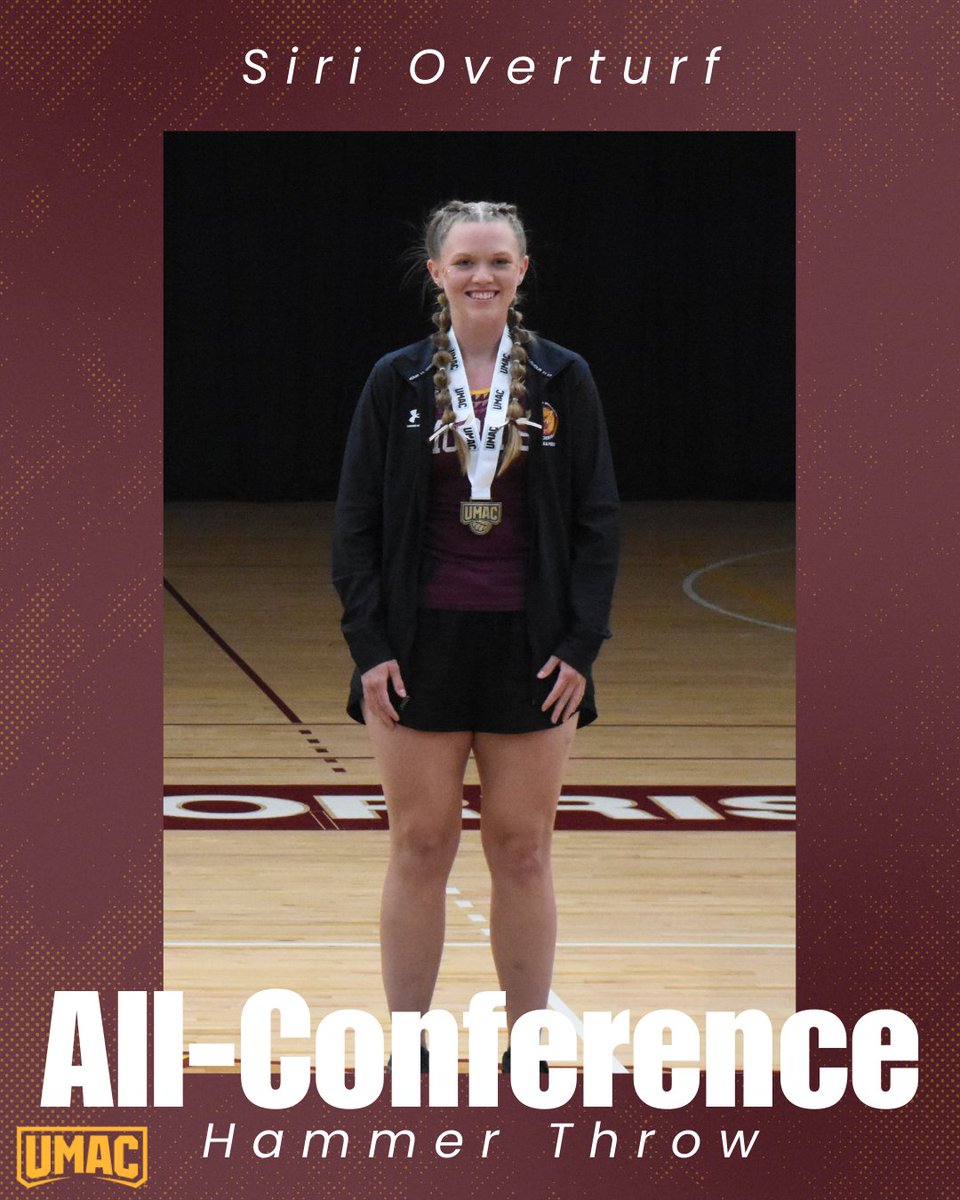Congratulations to Brynna York, Jordan Ohman-Bjork, and  Siri Overturf for making UMAC All-Conference in their events! #RollCougs