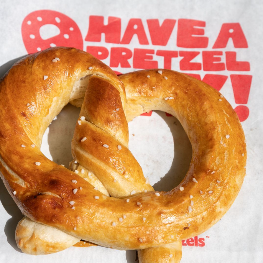 This is knot your average pretzel! Visit your local Ben’s Soft Pretzels today to try our original jumbo pretzel! 🥨 #haveapretzelday #worldpretzeldomination