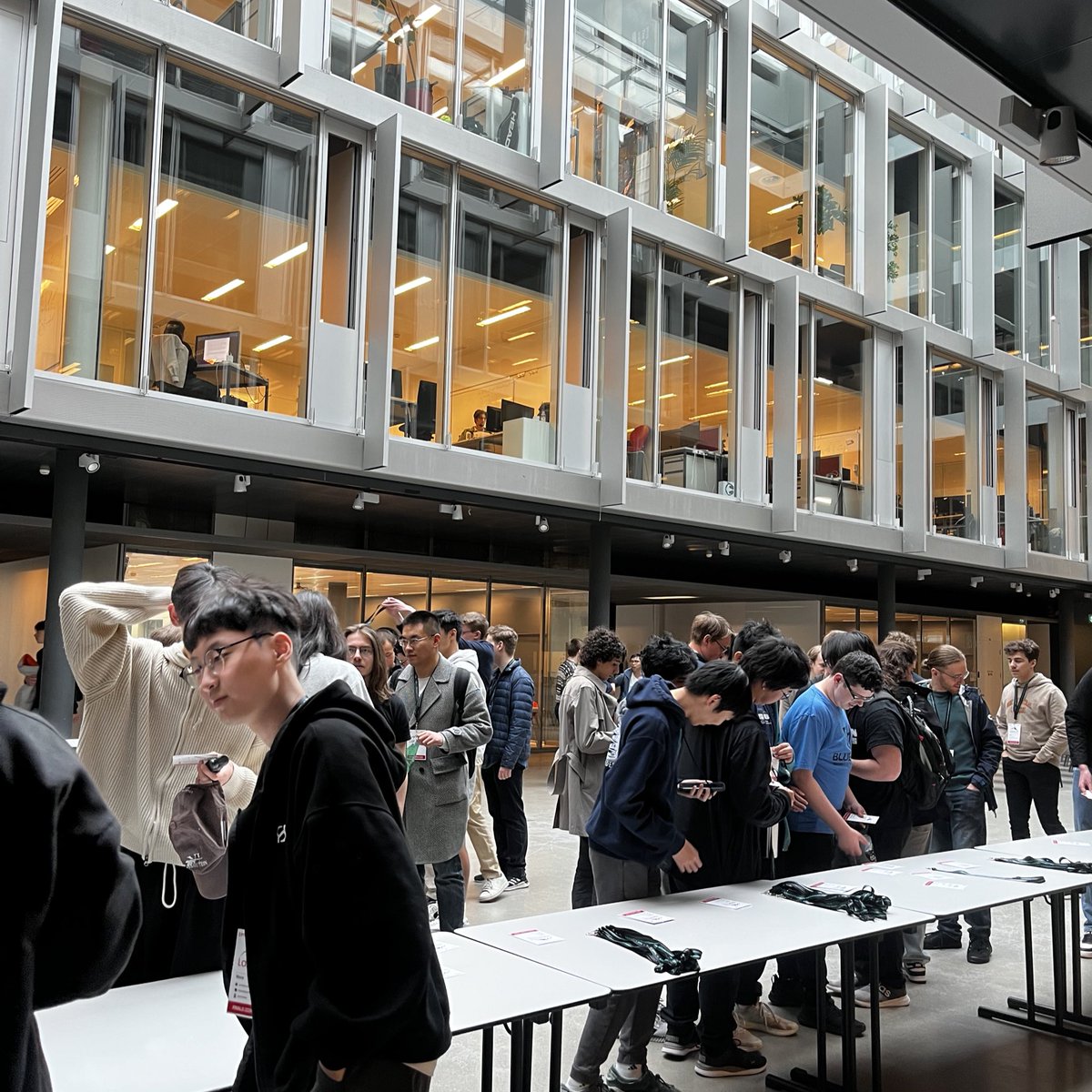 ICepfl's tweet image. Welcome to the LakeCTF Finals, organized by @polygl0ts! 

These following two days, teams coming from all around the globe, from the United States to South Korea, meet here in the BC building to compete and win!✨👩‍💻