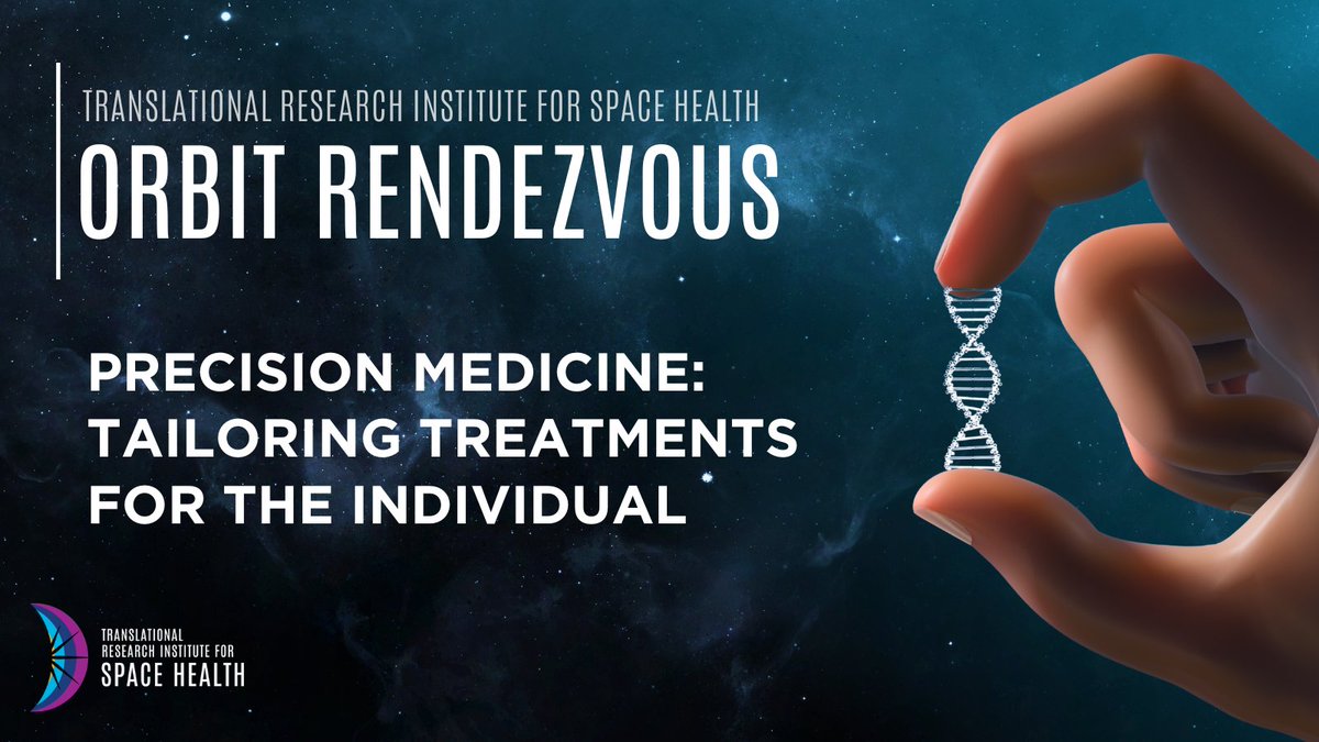 Translational Research Institute for Space Health (@bcmspacehealth) on Twitter photo Missed last week's TRISH Orbit Rendezvous? We have you covered! Watch as panelists Drs. Serena Auñón-Chancellor and Rihana Bokhari talk about how #Space shapes #PrecisionMedicine and why it's important for #SpaceHealth. Dr. Jeffrey Willey moderates. bit.ly/3PuIBzk Missed last week's TRISH Orbit Rendezvous? We have you covered! Watch as panelists Drs. Serena Auñón-Chancellor and Rihana Bokhari talk about how #Space shapes #PrecisionMedicine and why it's important for #SpaceHealth. Dr. Jeffrey Willey moderates. bit.ly/3PuIBzk