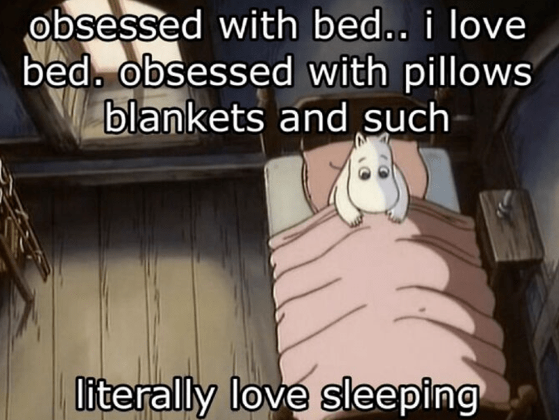 FunnyFiasco's tweet image. When your bed has your whole heart. #SleepingIn #CozyVibes #BedGoals #MemeLife #Relatable
