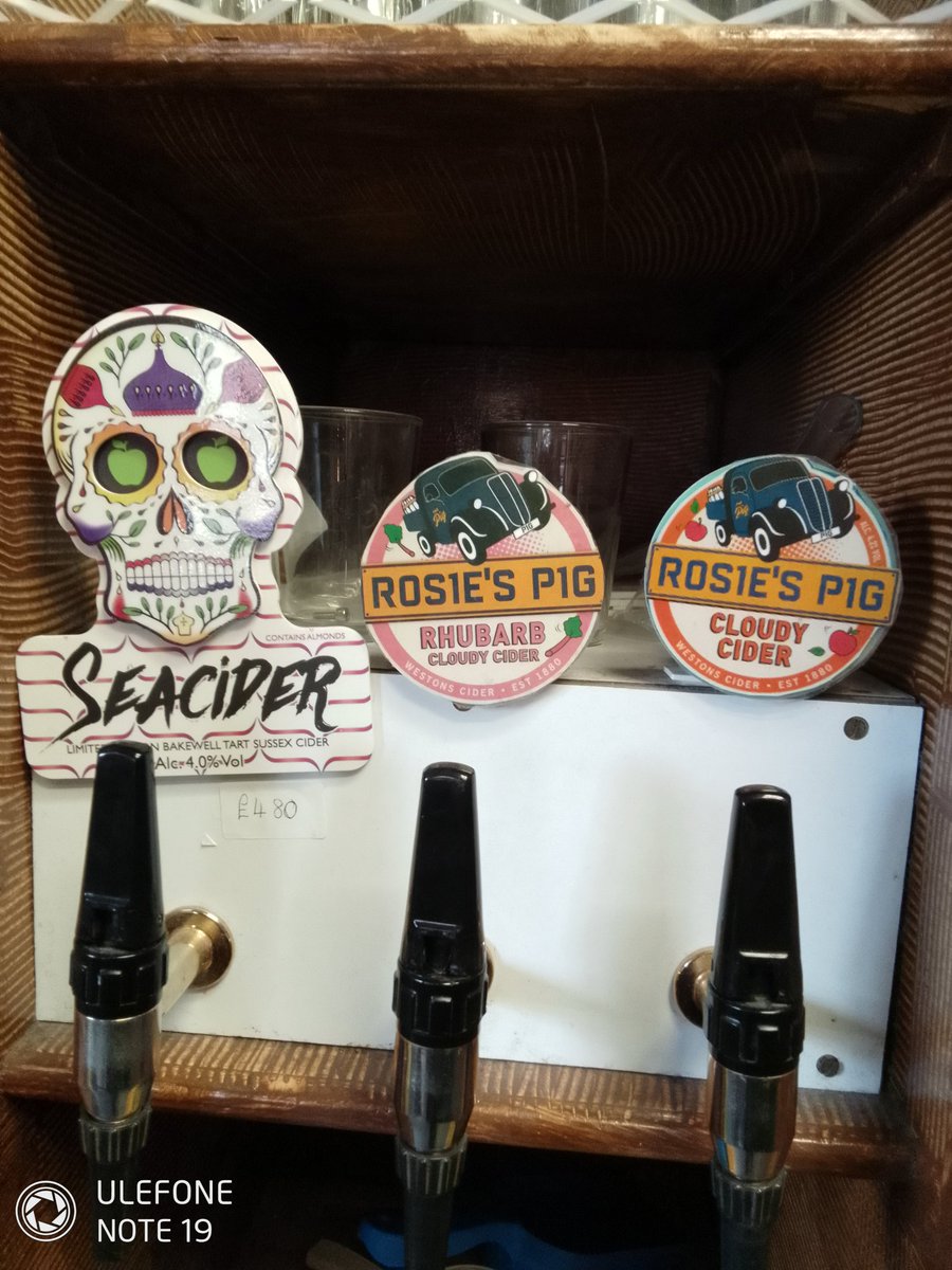 Fancy something a bit different we have these lovely still ciders courtesy of these brilliant guys
Westons Cider SeaCider 
We have the cloudy apple 
Rhubarb 
And also the Bakewell tart