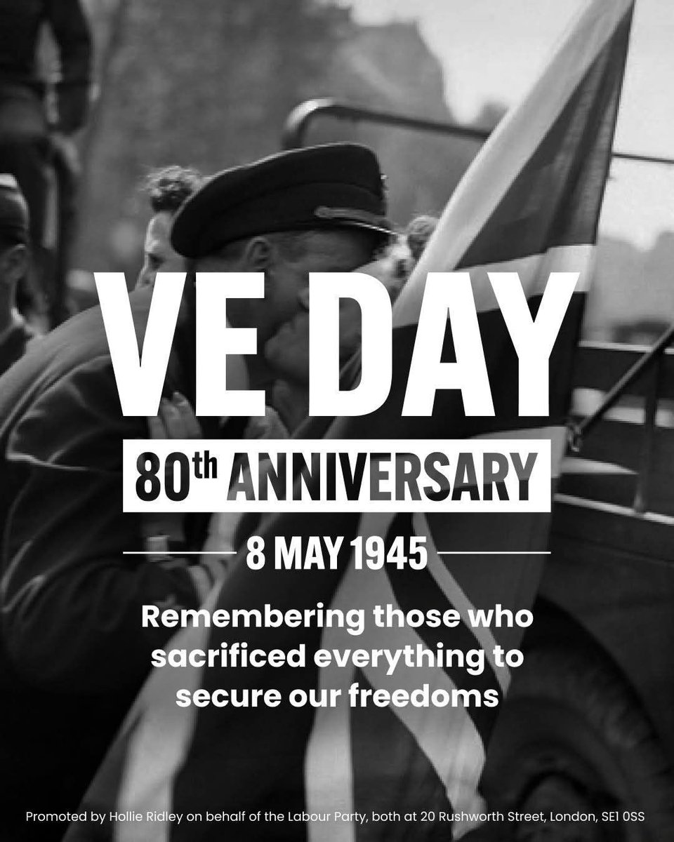 80 years ago today, the freedoms we enjoy were secured by our remarkable Second World War generation.

The sacrifices of those who fought for our peace must never be forgotten.