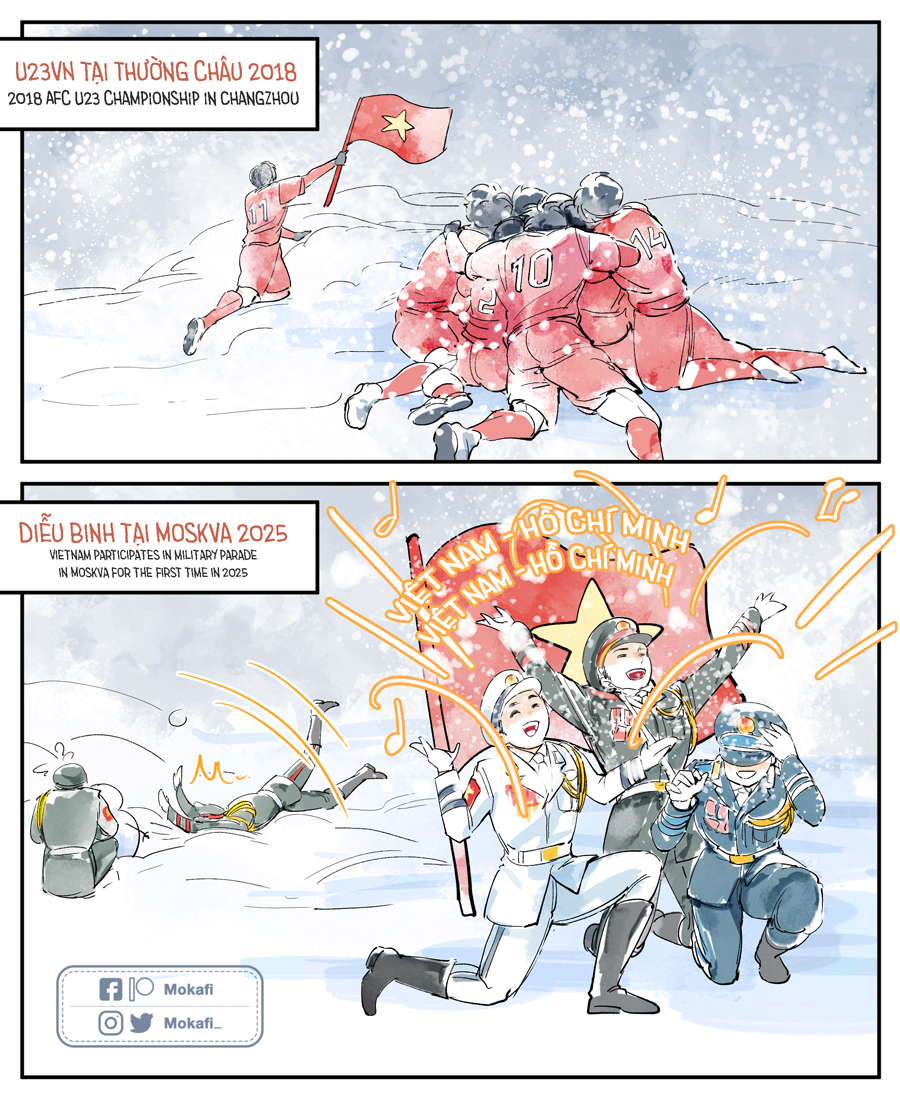 Red flowers blooming in the snow
#ДеньПобеды #VictoryDay #VietNam #U23VN