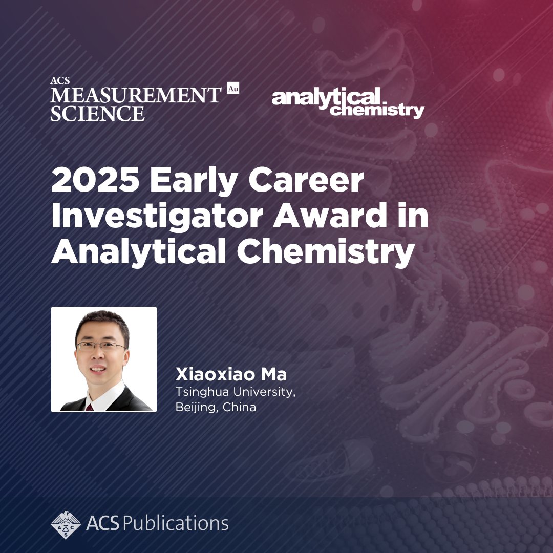 We are thrilled to announce Professor Xiaoxiao Ma, Tsinghua University, Beijing, China, as the recipient of the 2025 Early Career Investigator Award in Analytical Chemistry. 

Find out more about Prof. Ma in this new interview: go.acs.org/czW