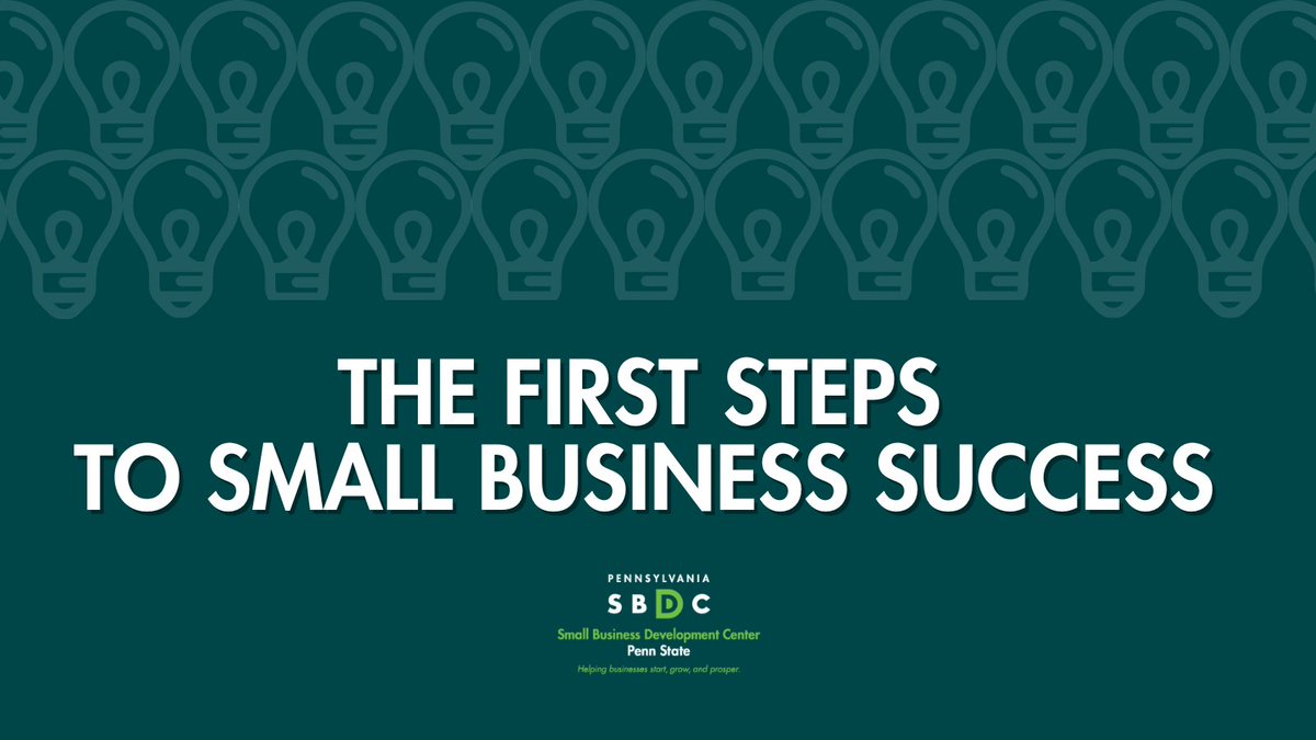Step into summer with our free #FirstSteps workshop on May 13 at noon. Our consultants will share resources and #smallbiz tips to help you business launch, grow, and prosper. Open to all aspiring entrepreneurs and small business owners.
Register: pasbdc.ecenterdirect.com/events/31178