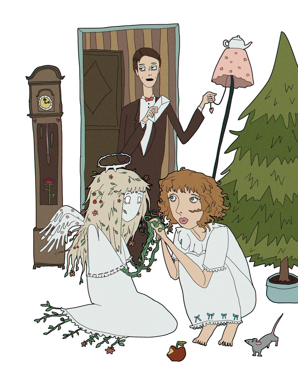 Not the prettiest art ever but its very sincere and it warms my heart :) 🐭🌷🍎🩷🪲