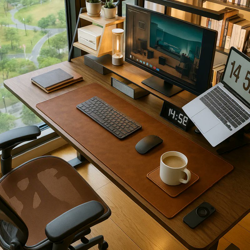 Personalized desk mat