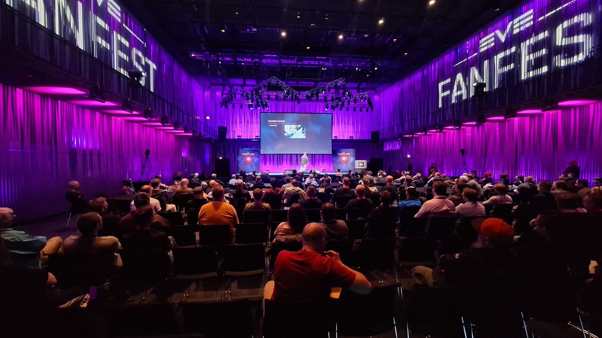 Next week is Fanfest video week! Here's our schedule for the videos going out at youtube.com/@evefrontier:

Monday 12/5 - Open Economies w/ CCP Kalirha
Tuesday 13/5 - EVE Net w/ CCP Sondheim 
Wednesday 14/5 - Physics of the Frontier w/ CCP Wizard
(also) Wednesday 14/5 - Black