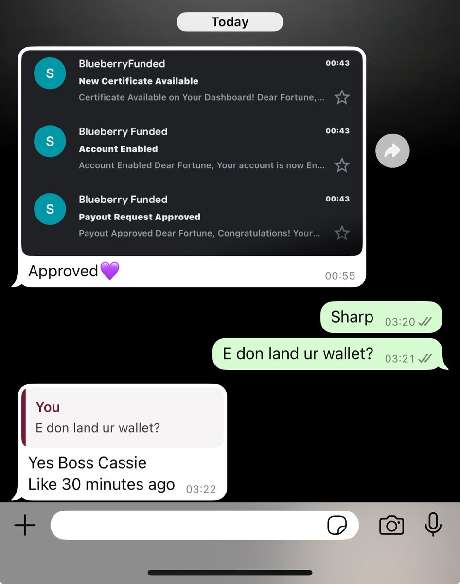 BIGCASSI€ (@kelvincassie3) on Twitter photo Beautiful prop trading experience with <a href="/BlueberryFunded/">Blueberry Funded</a>
From purchasing an account to Passing the evaluation,Getting funded and hitting withdrawal
<a href="/BlueberryFunded/">Blueberry Funded</a> made the process very smooth
If you’re yet to join us,You’re missing out
Using my link to purchase an account Beautiful prop trading experience with <a href="/BlueberryFunded/">Blueberry Funded</a>
From purchasing an account to Passing the evaluation,Getting funded and hitting withdrawal
<a href="/BlueberryFunded/">Blueberry Funded</a> made the process very smooth
If you’re yet to join us,You’re missing out
Using my link to purchase an account