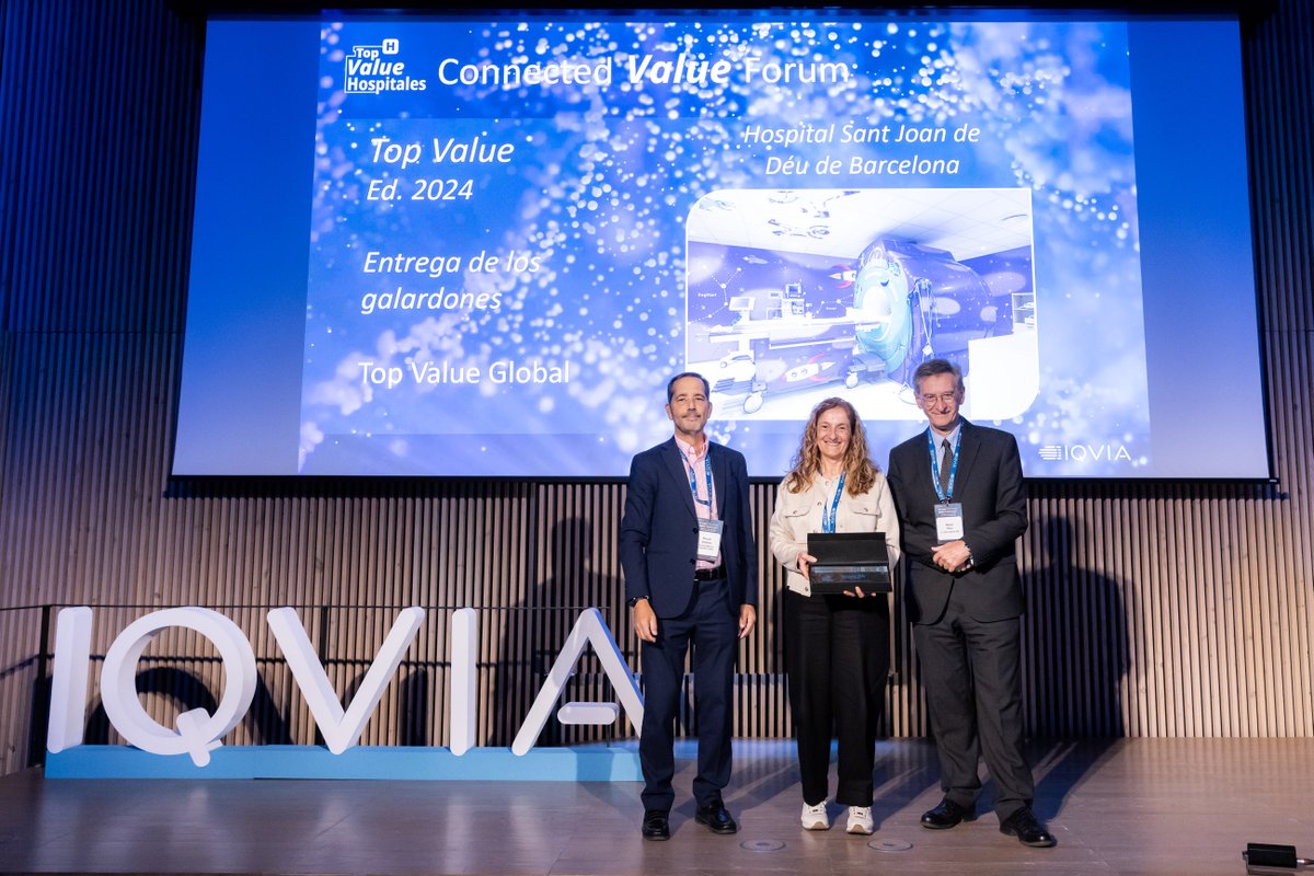 SJDbarcelona_ca's tweet image. 🏆 L'Hospital Sant Joan de Déu Barcelona rep el premi #TopValue Global d’@IQVIA_global

Un reconeixement a la recerca constant de la valoració, l’eficiència i l’excel·lència en l’àmbit hospitalari.