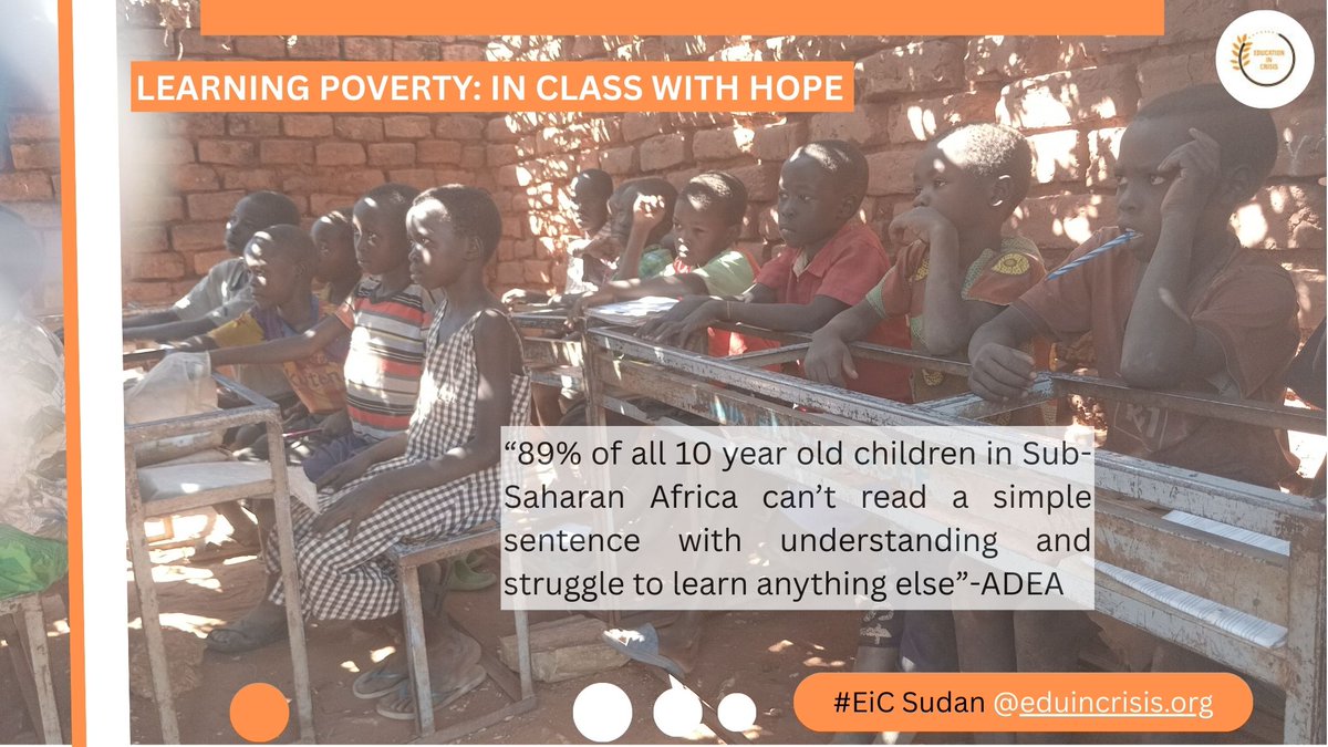 okwalingadawid's tweet image. #SudanLearningCrisis:  ✏️ 9 in 10 children in Sudan experience #LearningPoverty 📷 100% of children in Sudan are out of school  📷@EduSudan to close financing gap to reach #ChildreninSudan