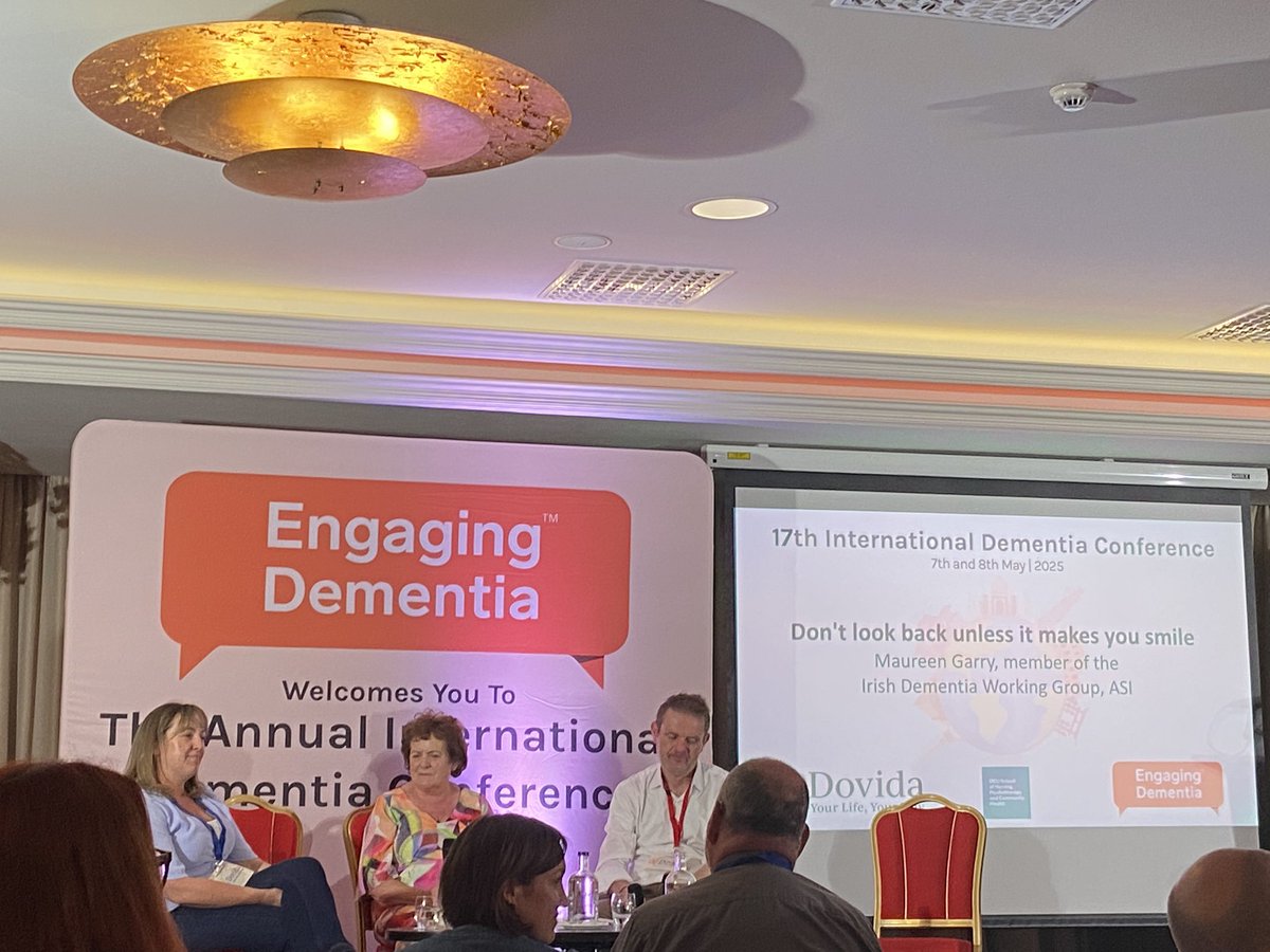 Dovida Ireland (@dovidaireland) on Twitter photo “Don’t look back unless it makes you smile” Maureen Garry, Irish Dementia Working Group.
<a href="/EngagingDemIrl/">Engaging Dementia</a> #17dementiaconference “Don’t look back unless it makes you smile” Maureen Garry, Irish Dementia Working Group.
<a href="/EngagingDemIrl/">Engaging Dementia</a> #17dementiaconference