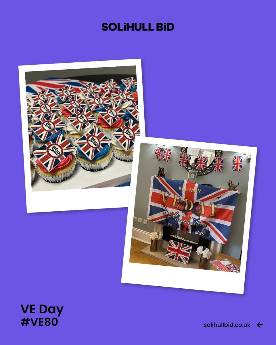 🇬🇧 This afternoon we visited the Royal Star &amp; Garter in #Solihull to meet staff and residents who were celebrating VE Day with an afternoon tea party

We donated themed cupcakes from the amazing The Cake Artists to help mark this momentous occasion

We will remember them.

#VE80