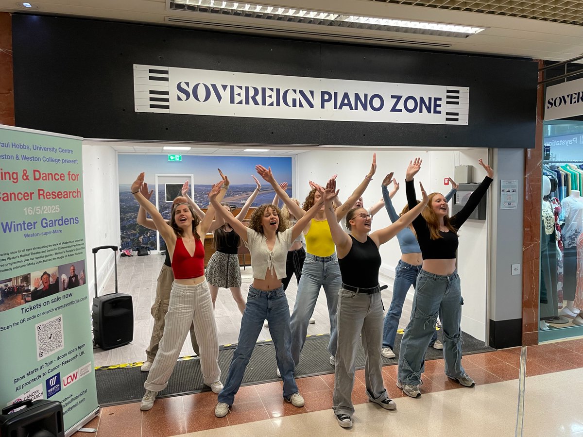 Mamma Mia ! Sing &amp; Dance for <a href="/CR_UK/">Cancer Research UK</a>  is only just over a week away.  Friday 16th May @wintergardenswsm  for an evening of song, dance and magic. Tickets on sale now eventbrite.com/e/130190119451…
Featuring <a href="/UCWeston/">University Centre Weston</a> Musical Theatre &amp; Dance students +magician <a href="/arichardsmagic/">Adam Richards</a>