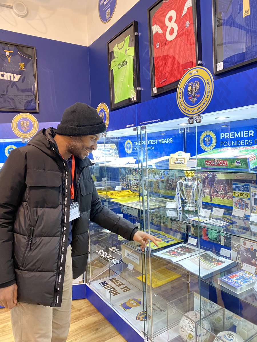 Our Out and About students recently enjoyed a guided tour around Cherry Red Records Stadium, home to football club, AFC Wimbledon.  From soaking up the atmosphere in the stands to exploring the players’ changing rooms, the tour offered our students a glimpse into life at a