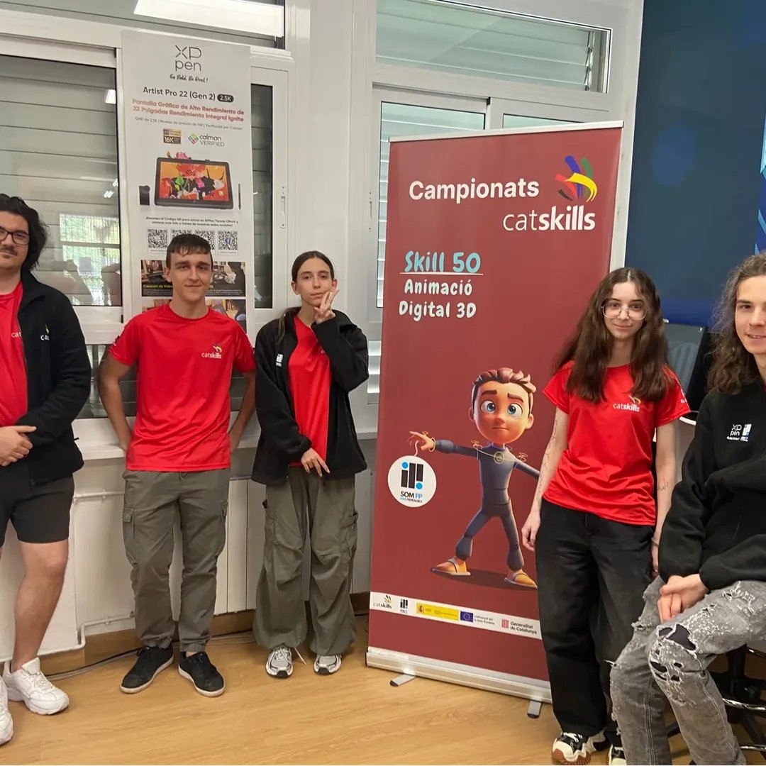 XPPen_Spain's tweet image. 🎉 ¡Enhorabuena al Institut Pedralbes @inspedralbesfp por ganar CatSkills 2025 en Animación 3D!
Nos enorgullece apoyar con 7 tabletas Deco 01 V3 a este gran talento joven.

¡Ahora rumbo a #SpainSkills! 🚀

#XPPenSpain #CatSkills #FP #Animación3D #Deco01V3 #XPPenEdu
